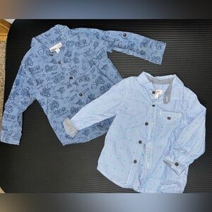 5 3T ITEMS! 2 button ups, 2 pants, 1 fleece zip up